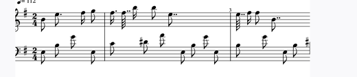 Albumblatt in E minor 피아노 악보 미리보기