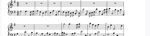 Goldberg Variations - 10 피아노 악보 미리보기