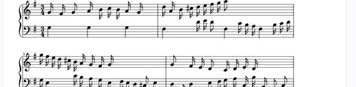 Goldberg Variations - 12 피아노 악보 미리보기