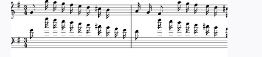Goldberg Variations - 23 피아노 악보 미리보기