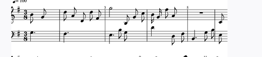 Goldberg Variations - 4 피아노 악보 미리보기