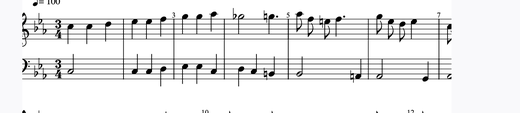 Minuet in C minor 피아노 악보 미리보기