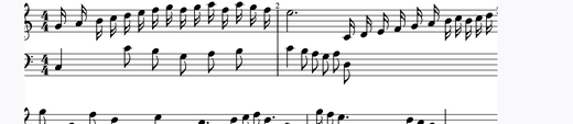 Sinfonia 1 피아노 악보 미리보기