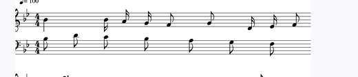 Sinfonia 14 피아노 악보 미리보기