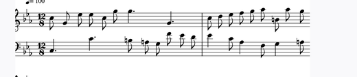Sinfonia 2 피아노 악보 미리보기