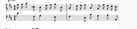 Sinfonia 3 피아노 악보 미리보기
