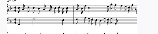 Sinfonia 8 피아노 악보 미리보기