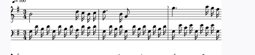 Sonata Facile - Second movement 피아노 악보 미리보기