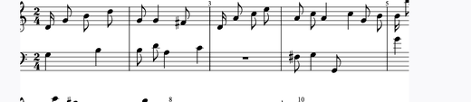 Sonate I, III - Presto 피아노 악보 미리보기