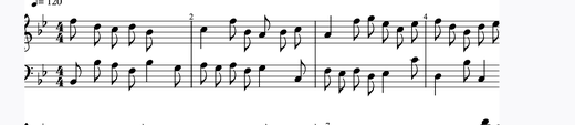 Sonatina in B-flat Major 피아노 악보 미리보기